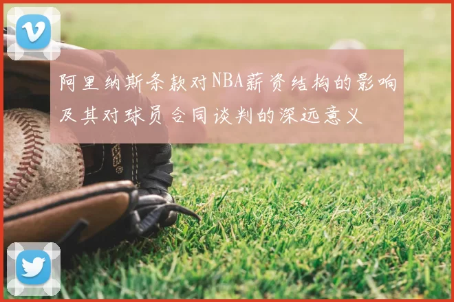 阿里纳斯条款对NBA薪资结构的影响及其对球员合同谈判的深远意义