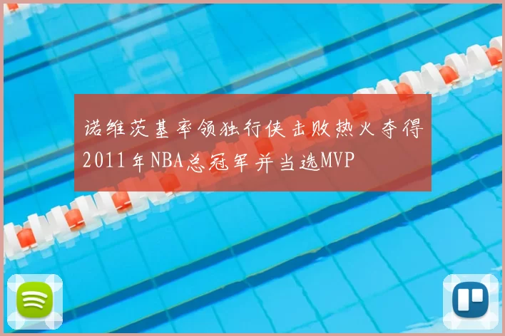 诺维茨基率领独行侠击败热火夺得2011年NBA总冠军并当选MVP